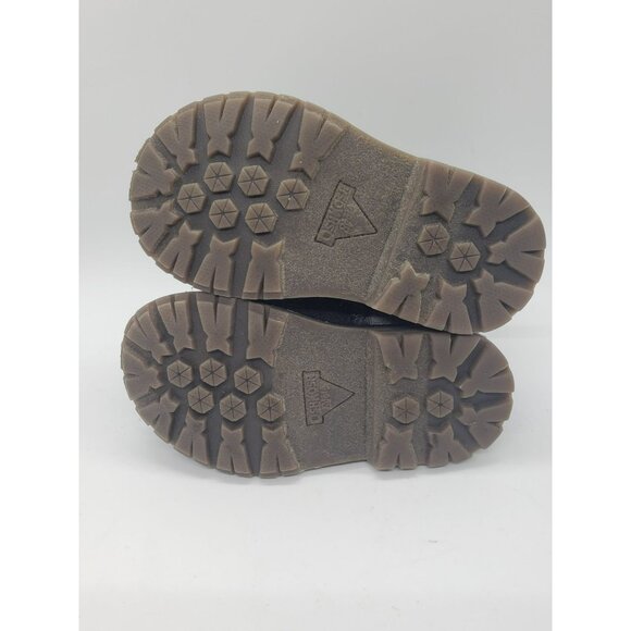 OshKosh TLC-G velvet lug boot Bootie, Toddler Girl's Size 5, Grey, Side Zip - Picture 6 of 9